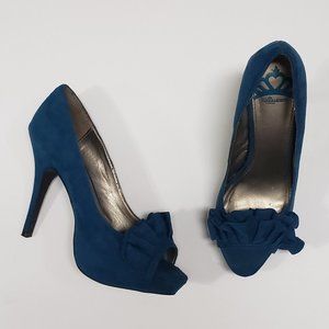 Blue Suede Heels